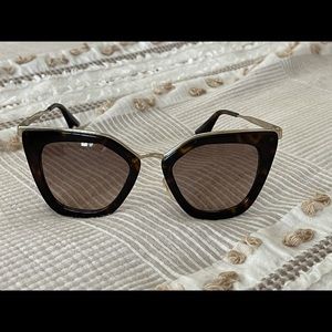Used Prada Sunglasses Havana Tortoise & Gold